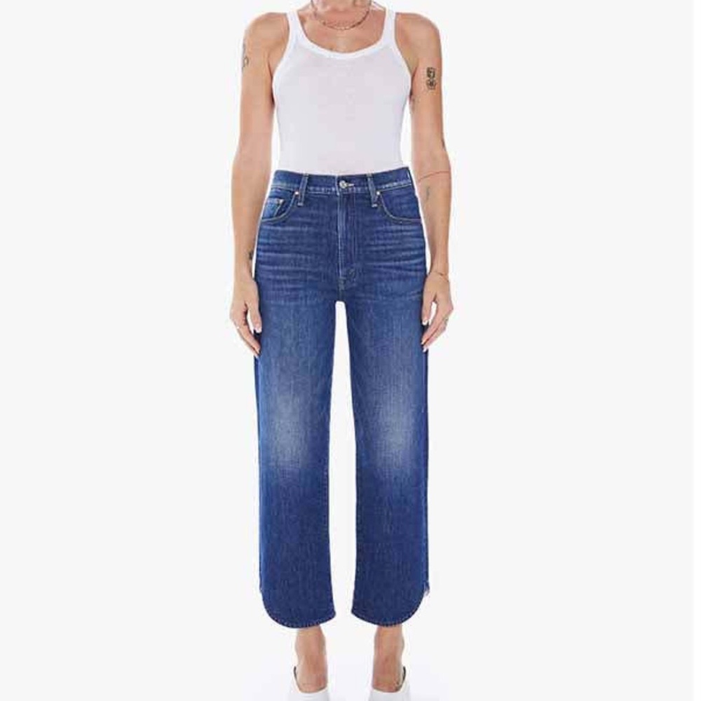 MOTHER Superior RAMBLER ZIP MATINEE ANKLE LETS WINE ABOUT IT size 30